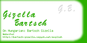 gizella bartsch business card